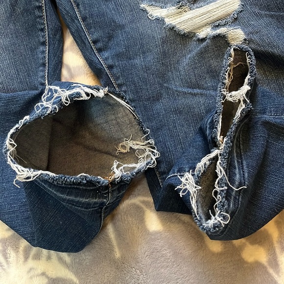 NWOT Torrid Sky High Skinny Crop-torn feel the fit” Sz Torrid Sz 26 - Picture 5 of 12